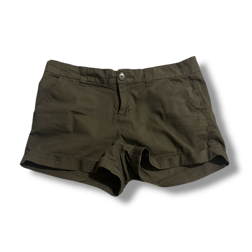 3 FOR $20 BLUENOTES Y2K Dark Olive Green Cuffed Shorts Sz S